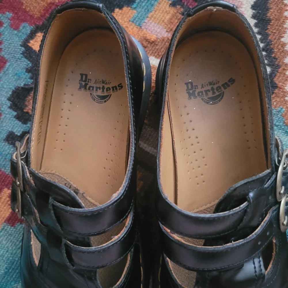 Dr. Martens Black Leather Mary Janes - Picture 2 of 6